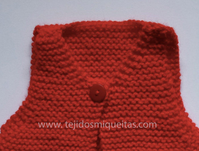 2. Chaleco rojo súper fácil en una sola pieza (PDF) Tallas de 0 meses a 10 años - Imagen 2