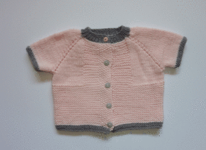 Chaqueta para bebe tejida