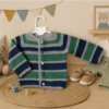 12. Chaqueta en hilo para la primavera (PDF) Tallas de 0 meses a 10 años