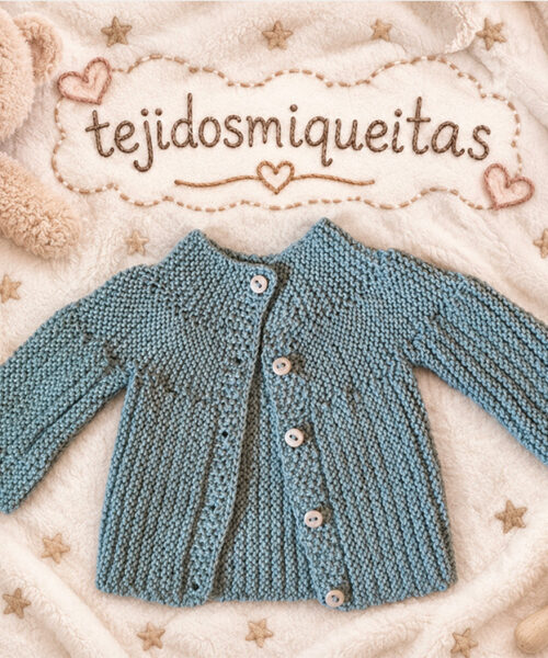 19. Chaqueta tejida completa (PDF) Tallas de 0 meses a 10 años
