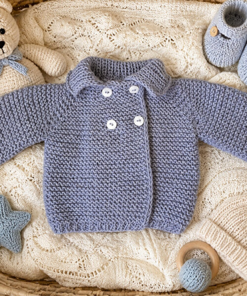 23. Abrigo cruzado para bebés y niños (PDF) Tallas de 0 meses a 10 años
