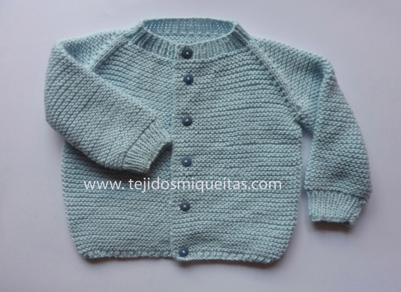 21A. Basic jacket started at the bottom (PDF in English) Sizes from 0 months to 10 years