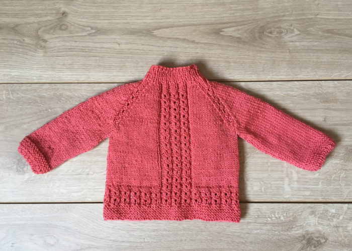 26. Chaqueta Coral con puntada de ochos (PDF) Tallas de 0 meses a 10 años - Imagen 2