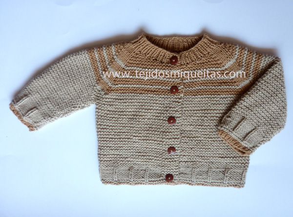 27. Chaqueta “Luke” con líneas en canesú (PDF) Tallas de 0 meses a 10 años