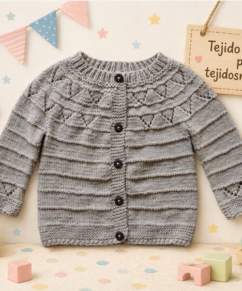 33. Chaqueta con V's en Canesú