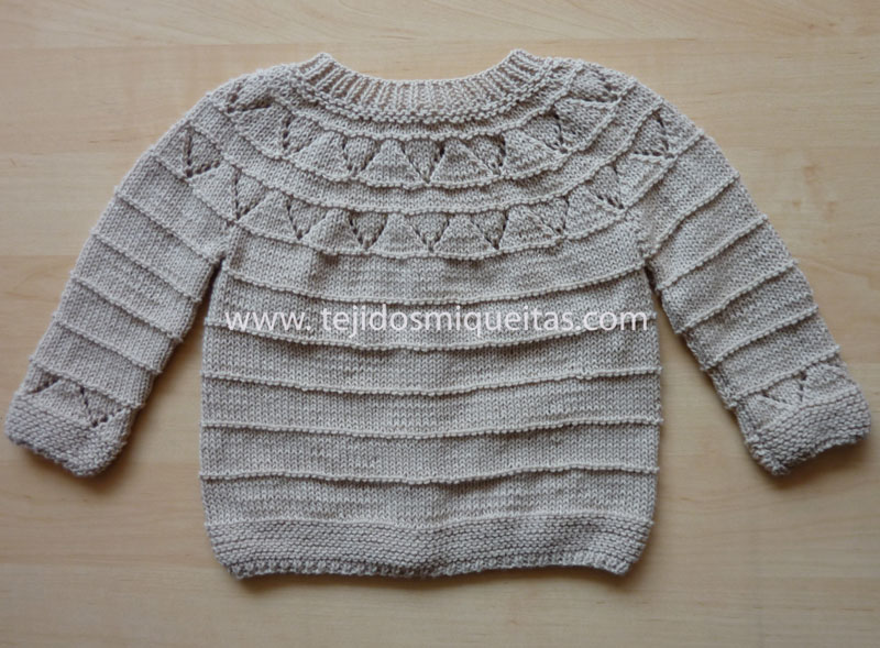 Saco para niños tejido