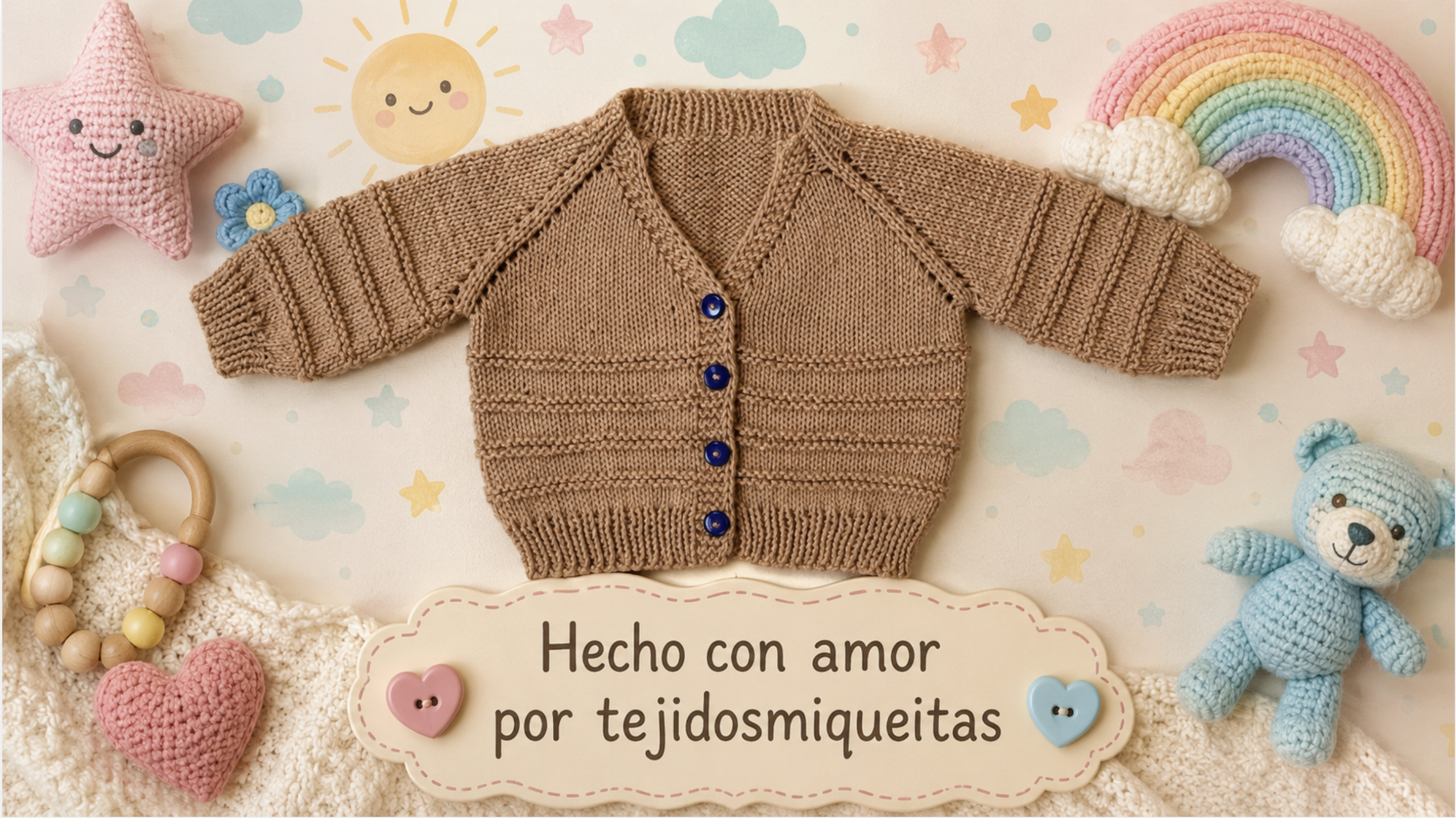 37. Chaqueta cuello en "V" por el cuello (tallas de 0 a 10 años)