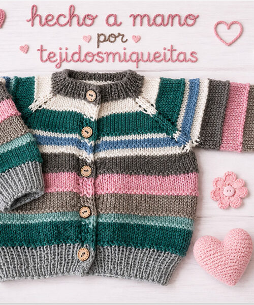 48. Chaqueta empezada por el cuello 3 (Tallas desde 0 meses a 10 años)